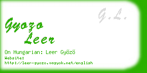 gyozo leer business card